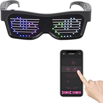 APP는 프로그램 가능한 주도하는 야광 안경 DIY 유일한것을 제어했습니다