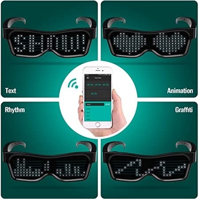 블루투스 App는 프로그램 가능한 주도하는 안경 현명한 DIY 안경을 연결시켰습니다