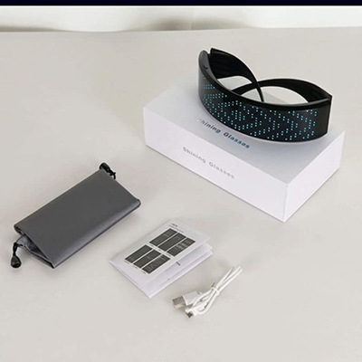 프로그램 가능한 아니메는 안경 주문형 패턴 USB 재충전이 가능한 App 제어를 이끌었습니다