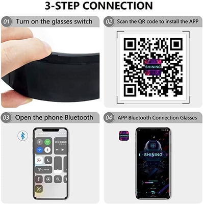프로그램 가능한 APP 제어는 글라스에게 700mAh 배터리 다중 언어를 보내게 했습니다