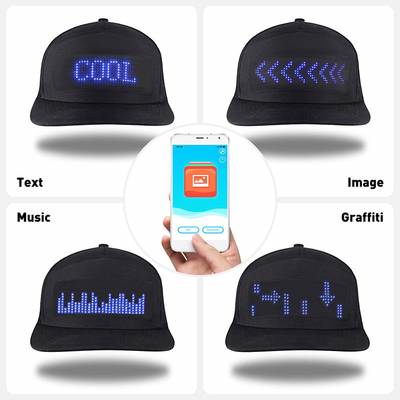 조정할 수 있는 분리할 수 있는 App 제어 블루투스 주도하는 모자 프로그램